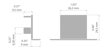 Preview: moderne LED-Lichtlösung mit Endkappen